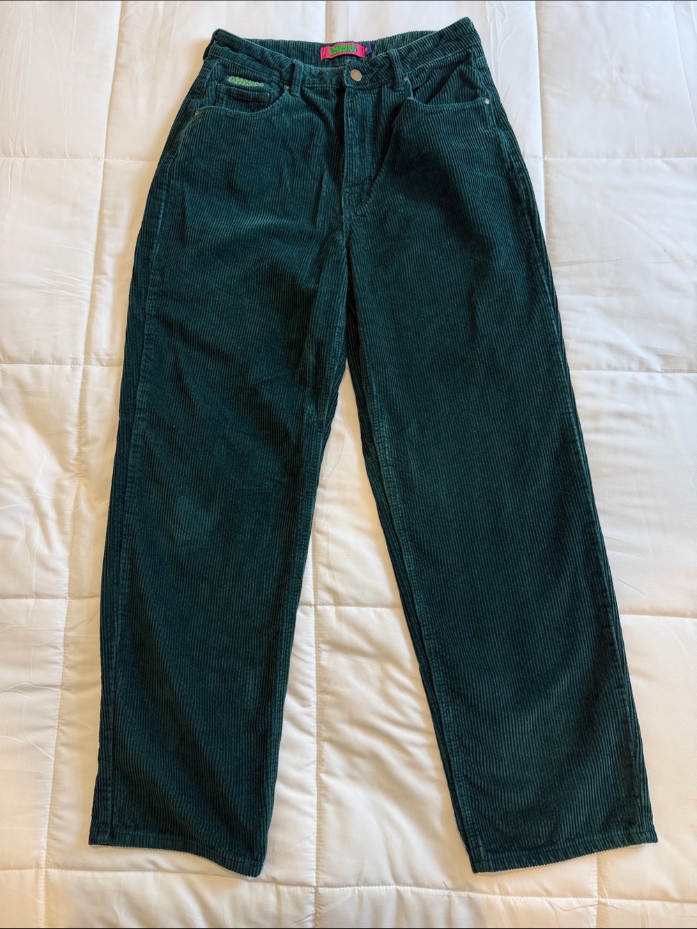 Empyre Women’s Tori Ponderosa Dark Green Corduroy Skate Pants